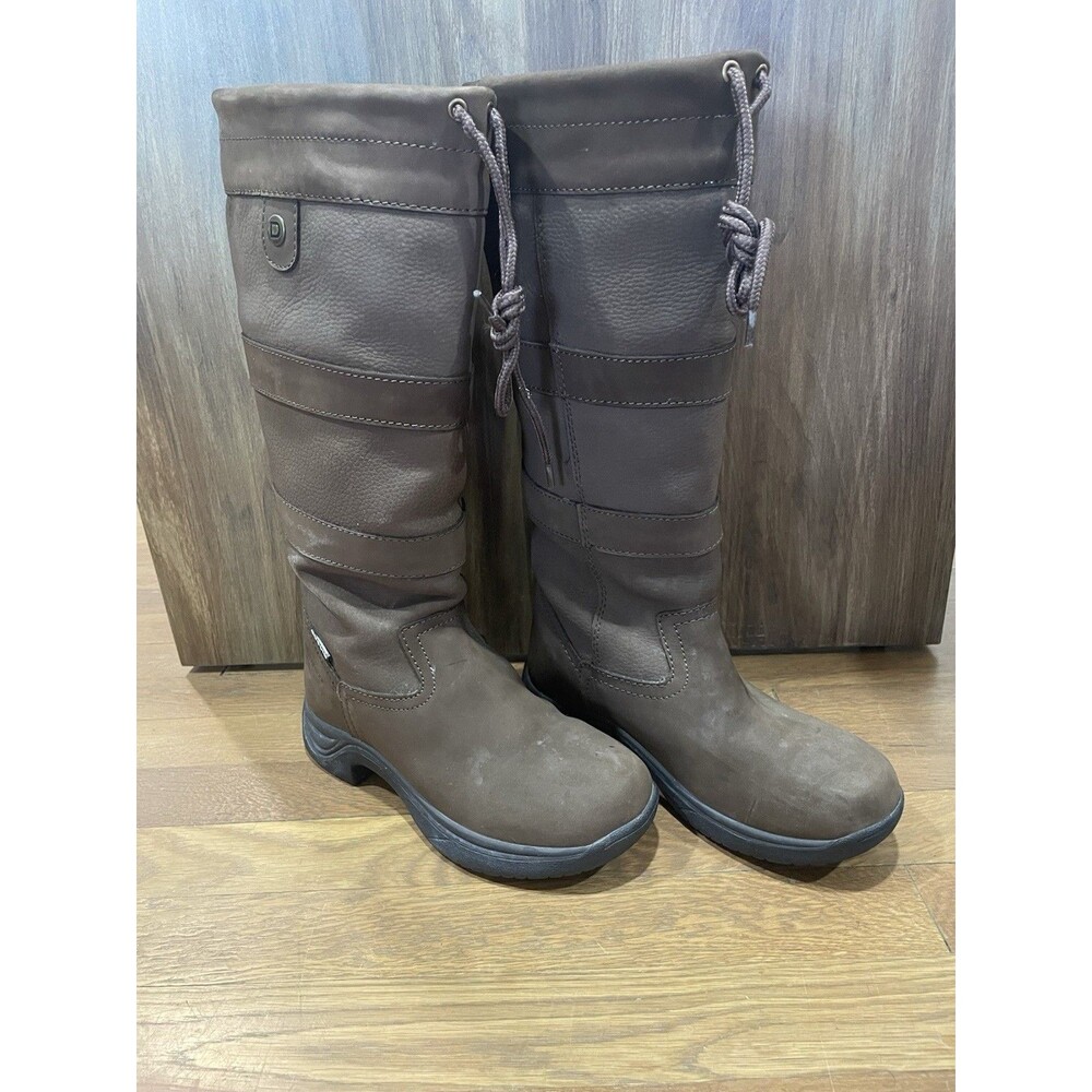 Dublin Ladies’ River Boots III Regular Calf Chocolate Brown Womens Sz 8 Riding